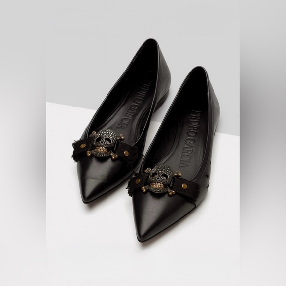 Pedro Garcia Shoes - Pedro Garcia Skull Flats Slip-ons